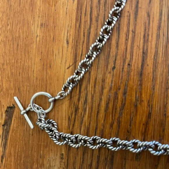 Silver Rope Chain Necklace
